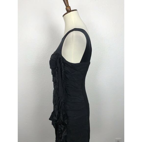 BCBGMaxAzria Bodycon Mini Sheath Dress Silk Stretch - Picture 8 of 11